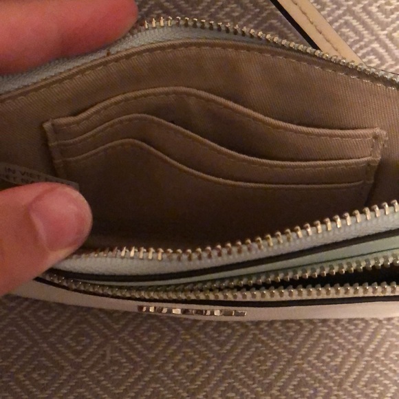 Blue and white coach wristlet - Picture 2 of 3